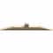 Ekena Millwork Portland Rough Sawn Timber Gable Bracket, Douglas Fir, 48"W x 8"H x 2"D x 4"F, 4/12 Pitch GBW048X08X0204POR00RDF - alternate 2